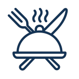 Delicious set menus, plated dinners, or canapés and drinks options